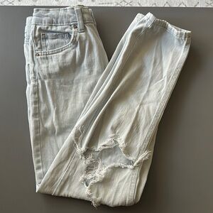 Wild fable highest rise mom jeans light wash distressed